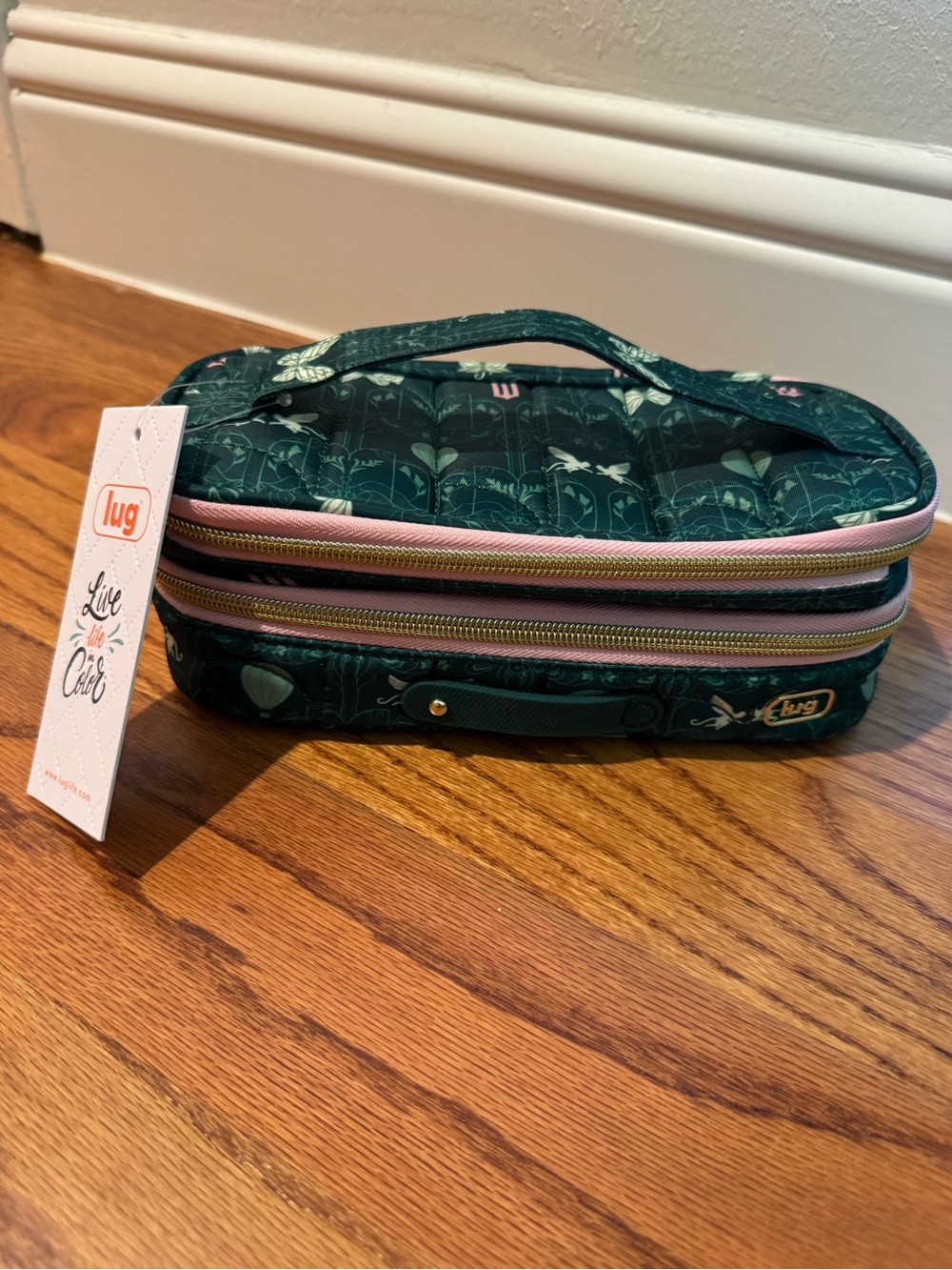 NWT Lug x Wicked Double Decker Cosmetics Case in Friends for Good